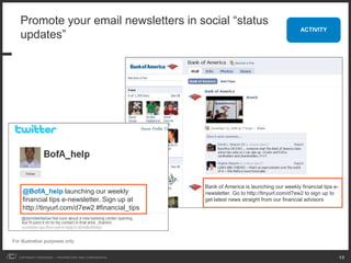 Promote your email newsletters in social “status
                                                                         ...