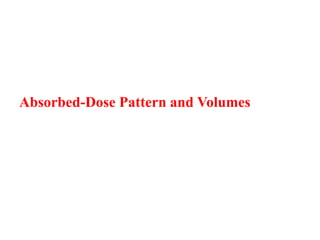 Absorbed-Dose Pattern and Volumes
 