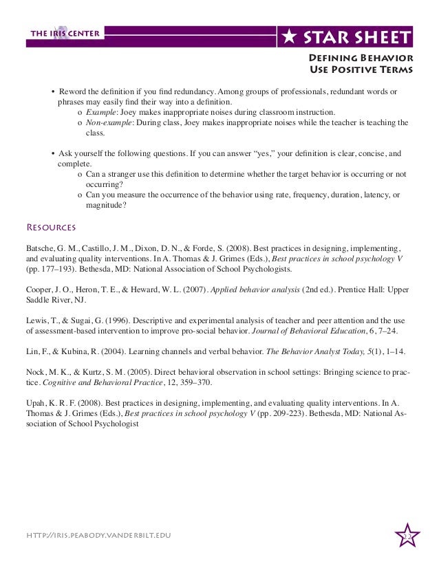 Iris module evidence-based practices picture