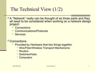 Year 2 Network design and set-up for computer Science student | PPT
