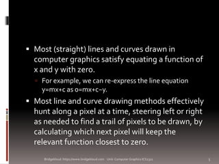 line drawing algorithms COMPUTER GRAPHICS & Graphical Programming | PPTX