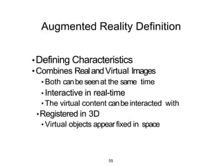 Augmented RealityExamples
55
 