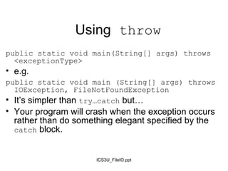 Java File I/O | PPT