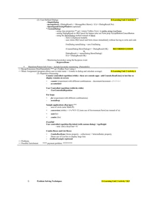 Dialogresult Showdialog Ics4u dayplans | DOC