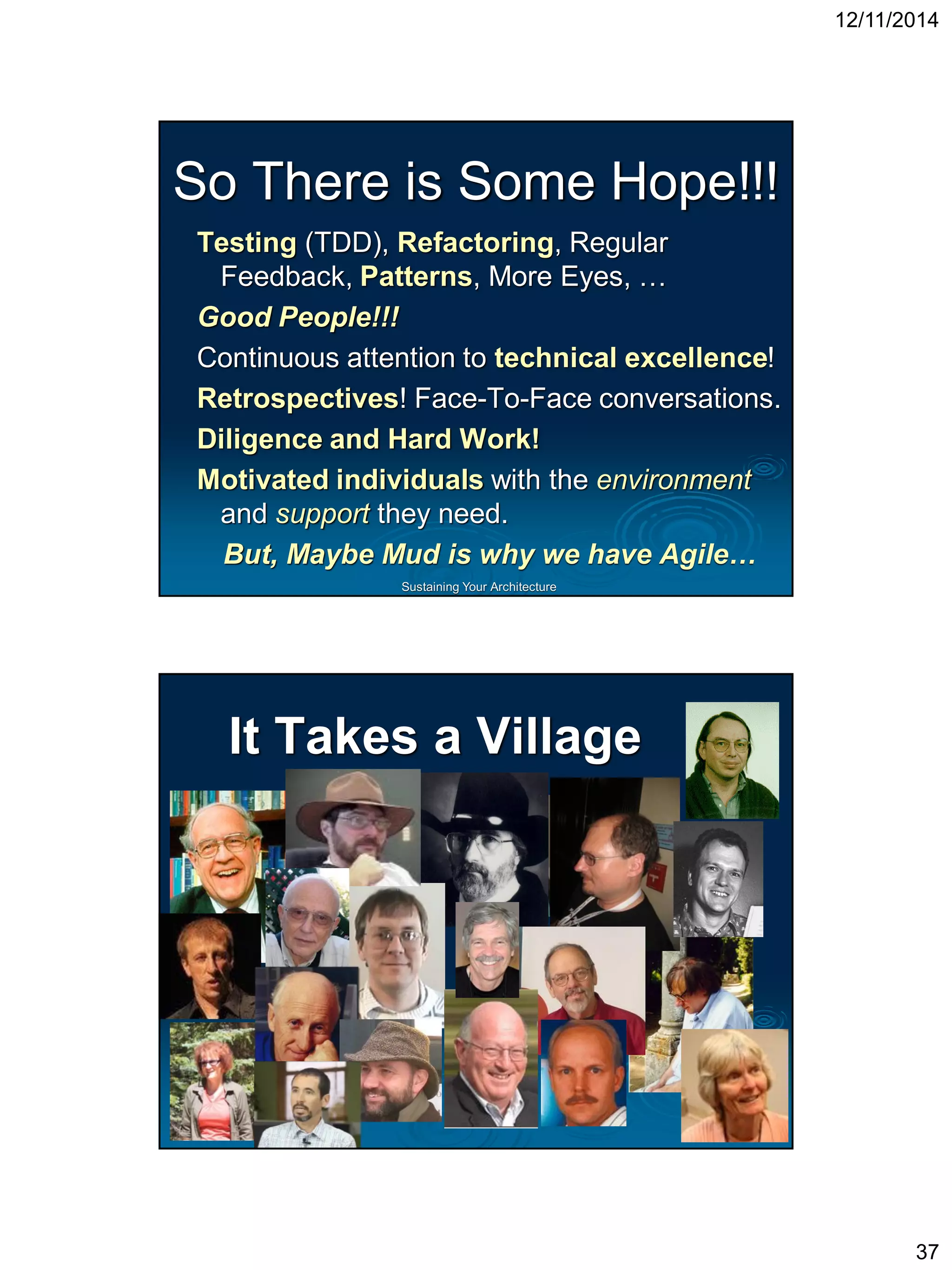 Sustaining Your ArchitectureSweep It Under the RugCover it up to keep other areas clean(Façade and other Wrapper Patterns)  