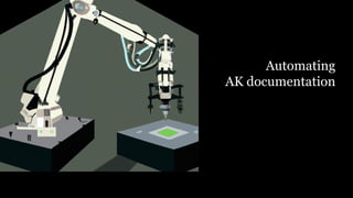 Automating
AK documentation
 
