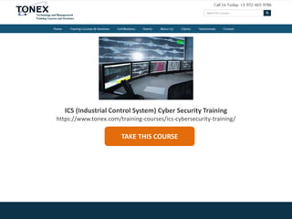 ICS (Industrial Control System) Cybersecurity Training | PPTX