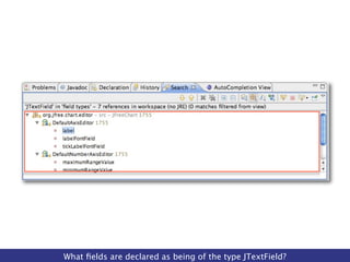 What ﬁelds are declared as being of the type JTextField?
 