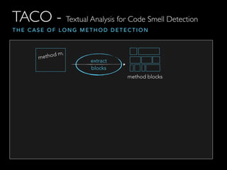 Textual Analysis for Code Smell Detection | PDF