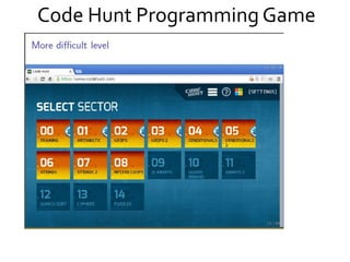 Code Hunt Programming Game
 