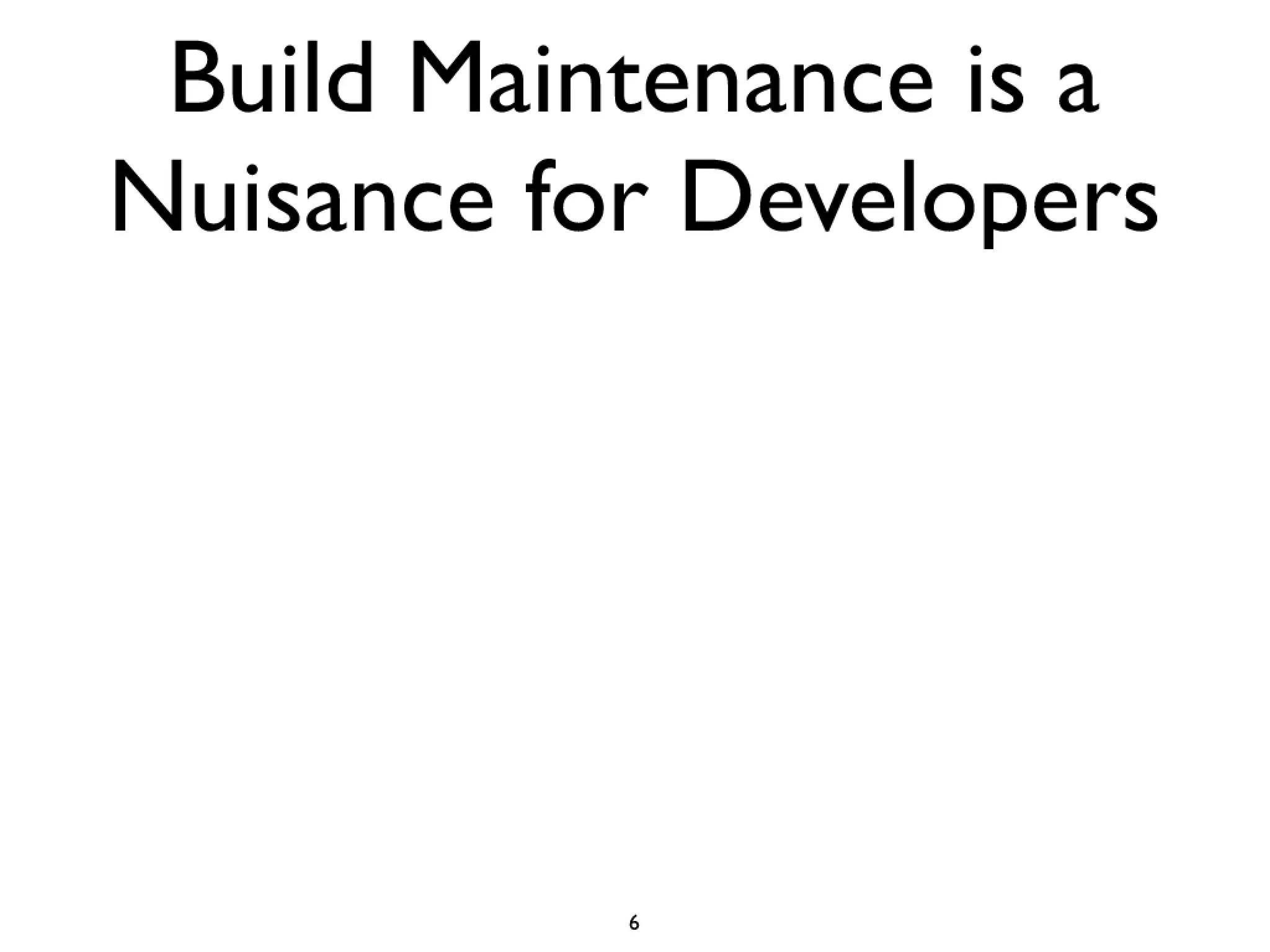 Icse2011 build maintenance