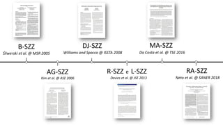 Evaluating SZZ Implementations Through a Developer-informed Oracle (ICSE 2021) Slide 31