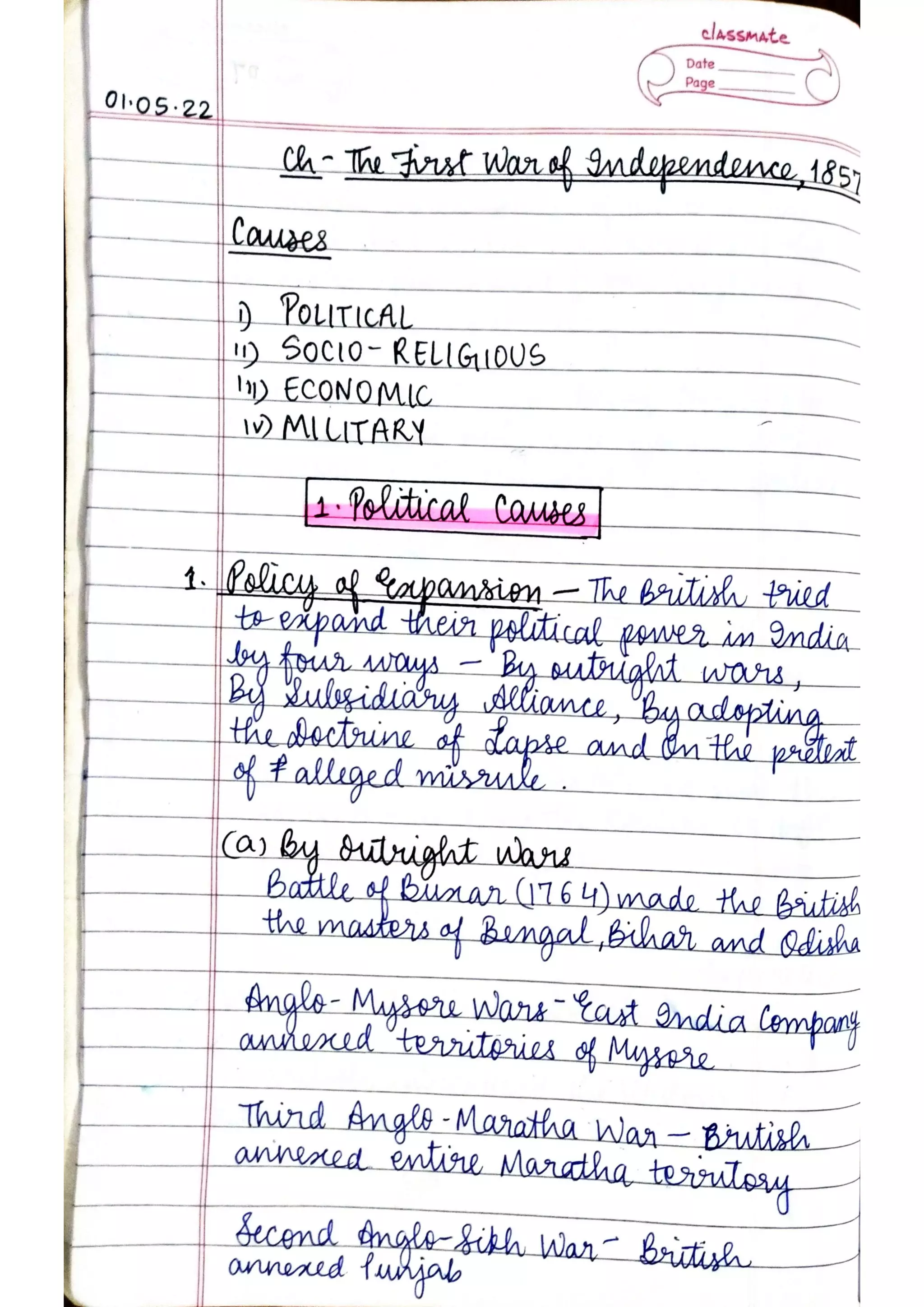 ICSE History and Civics Class X Handwritten Notes.pdf | Education