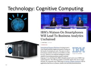 Example: Leading Through Connections with…
Universities Collaborate with IBM Research to Design Watson
for the Grand Chall...