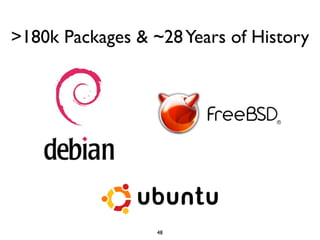 >180k Packages & ~28 Years of History




                  48
 
