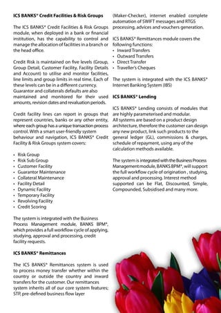 Ics Finance. Message Example Icsfs brochure | PDF