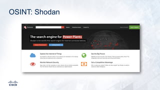 OSINT: Shodan
 