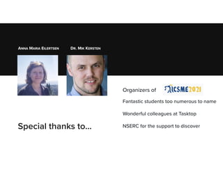 Special thanks to…
ANNA MARIA EILERTSEN DR. MIK KERSTEN
Organizers of
Fantastic students too numerous to name
Wonderful colleagues at Tasktop


NSERC for the support to discover


 