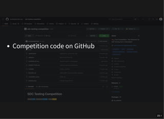 Competition code on GitHub
23.1
 