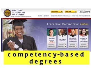 competency-based degrees 