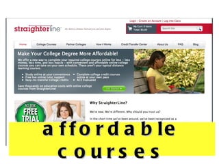 affordable courses 