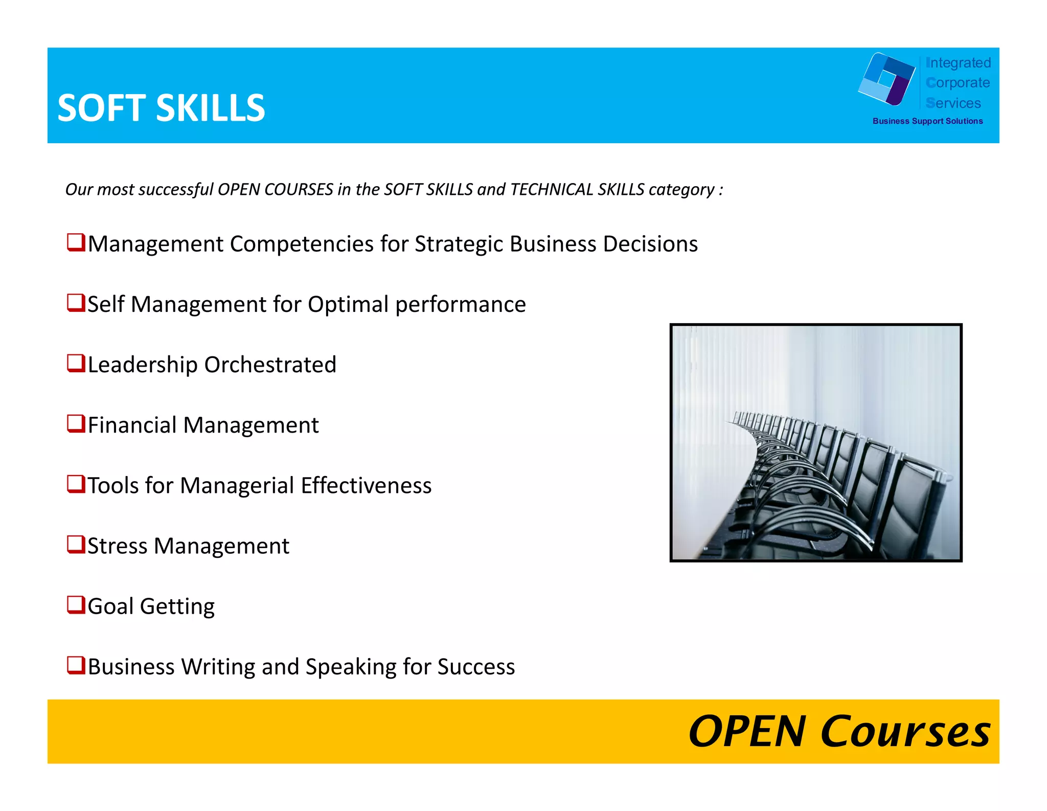 Integrated
            Corporate
            Services
Business Support Solutions
 