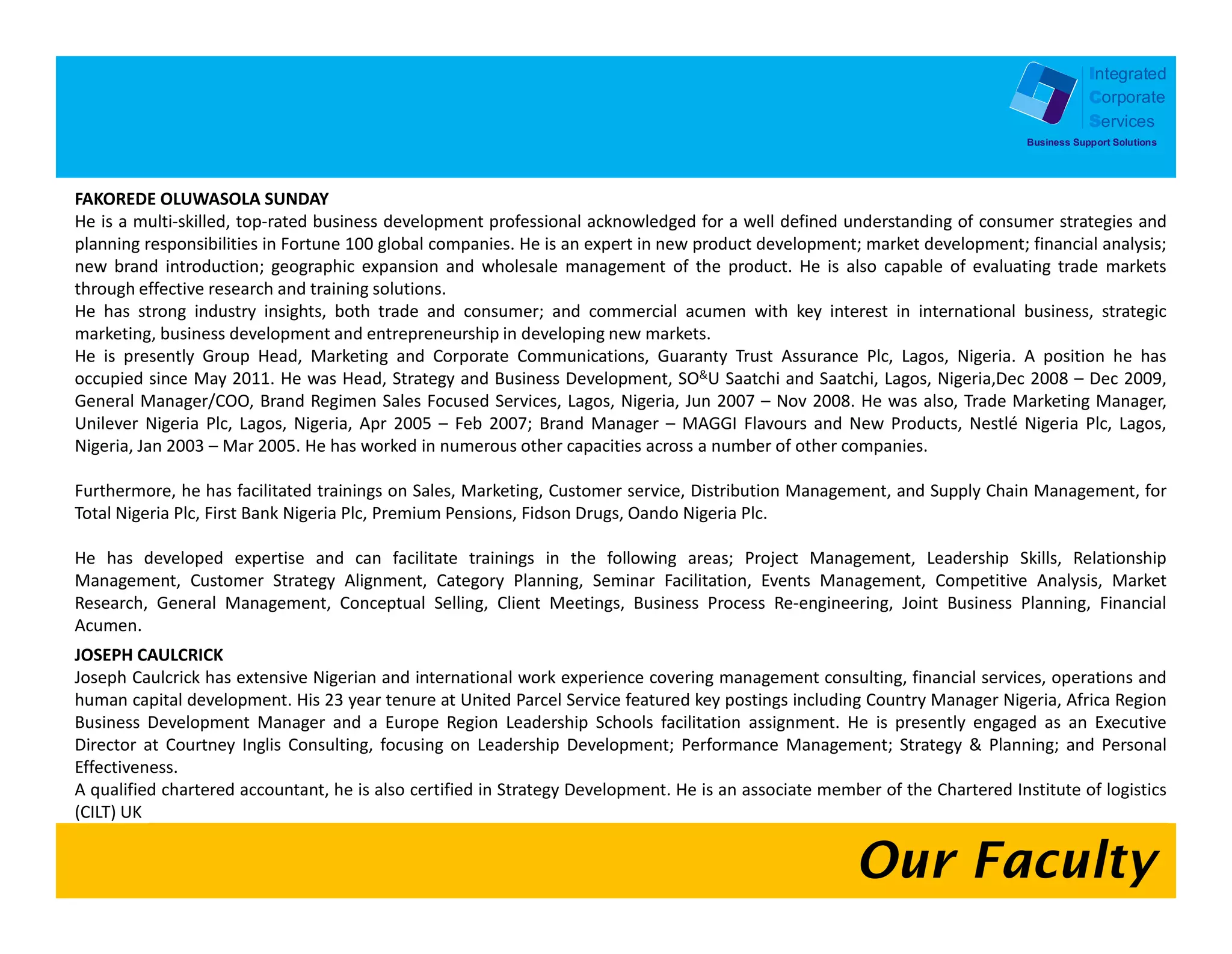 Integrated
            Corporate
            Services
Business Support Solutions
 