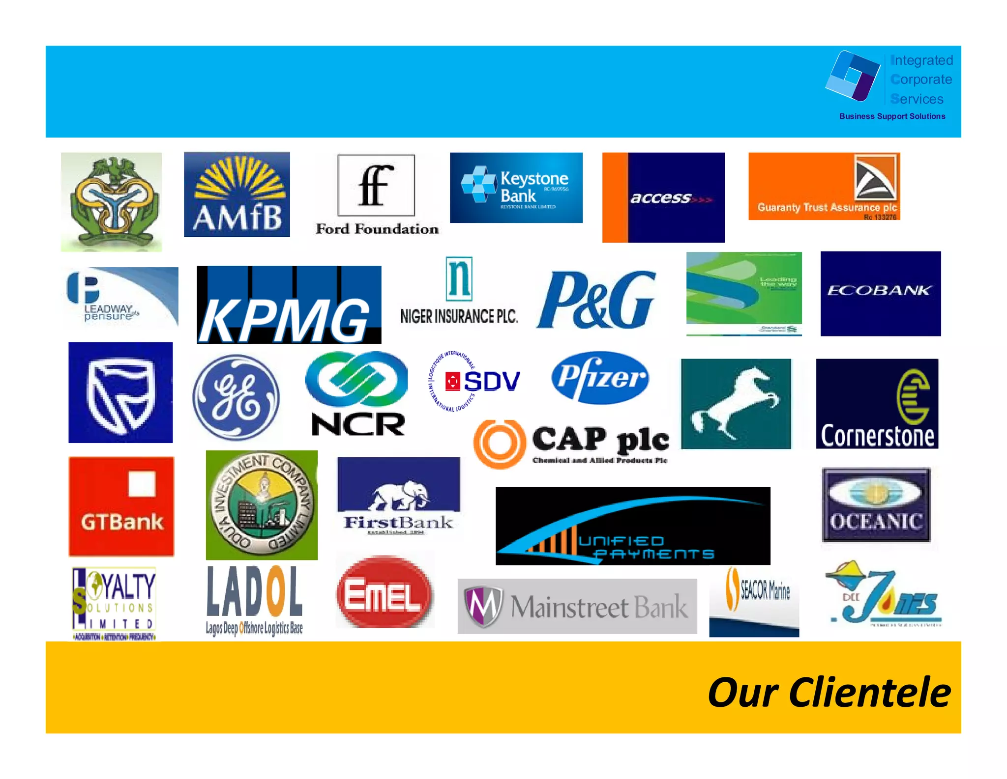 Integrated
            Corporate
            Services
Business Support Solutions
 