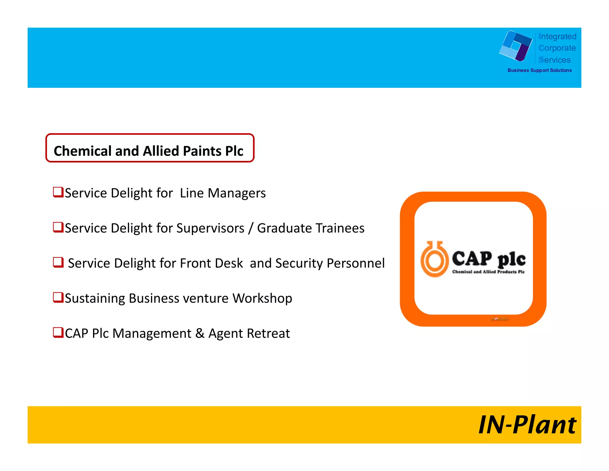 Integrated
            Corporate
            Services
Business Support Solutions
 