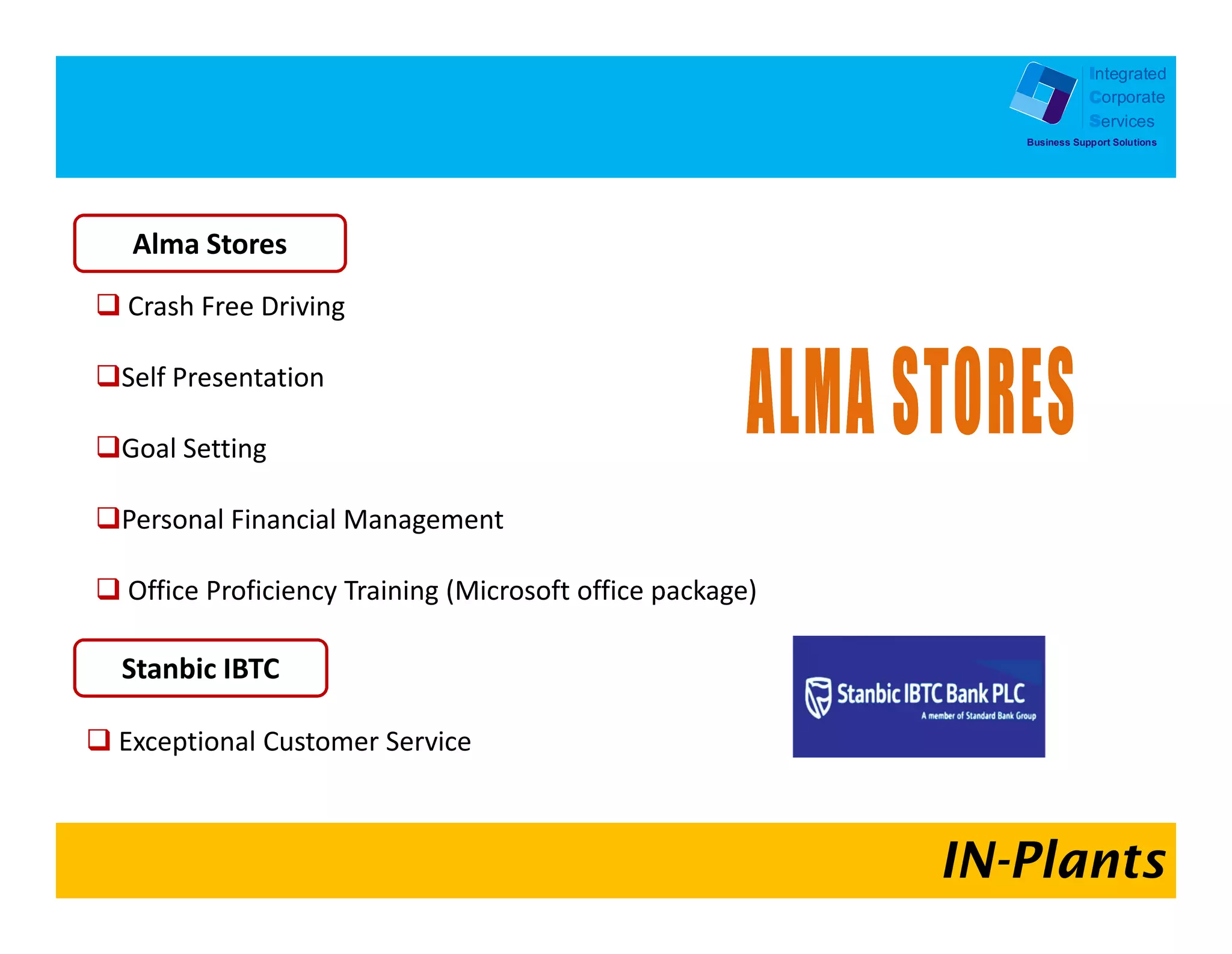 Integrated
            Corporate
            Services
Business Support Solutions
 