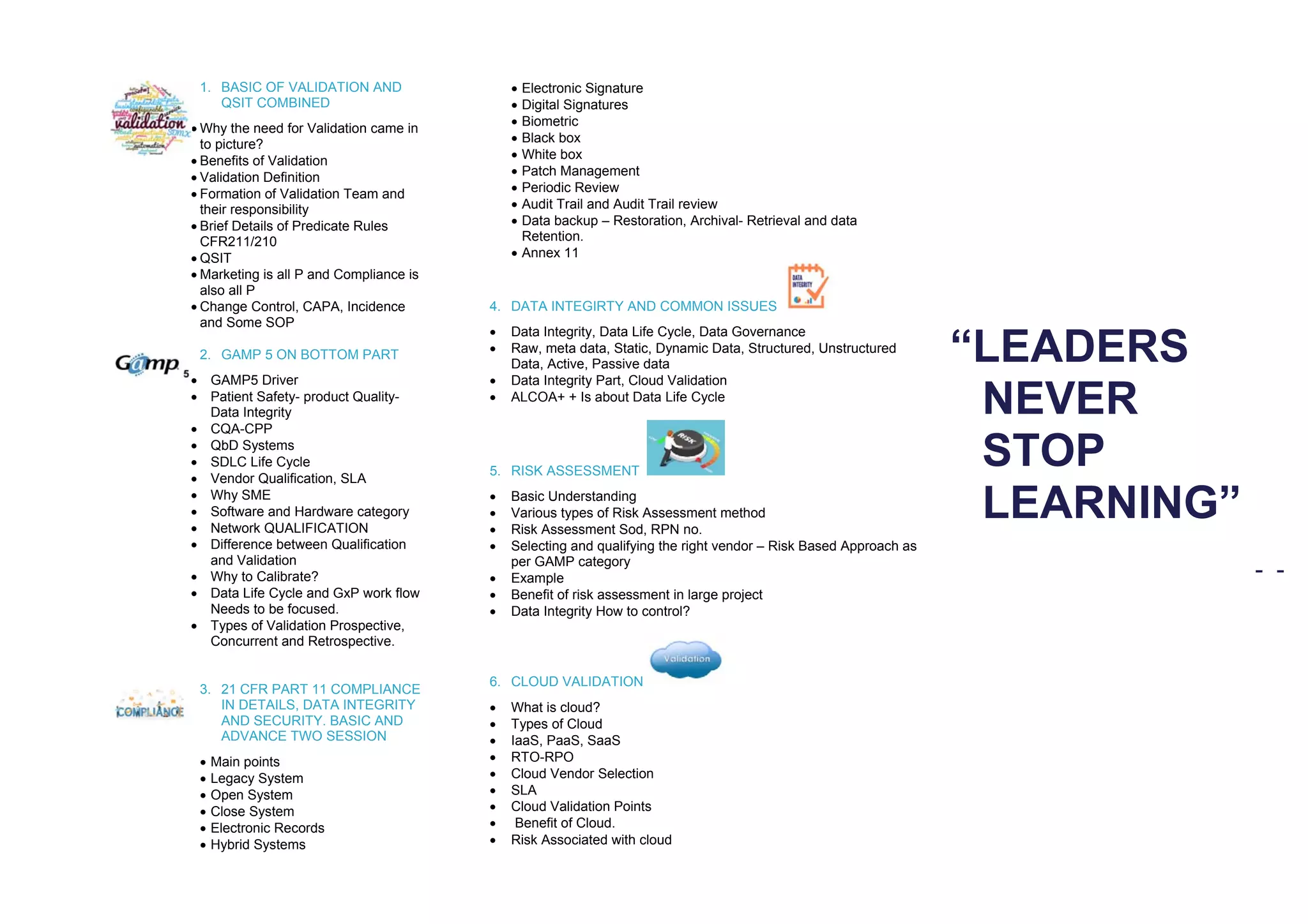 Ics training catalogue PDF Cloud Computing