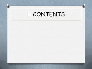 o CONTENTS
 