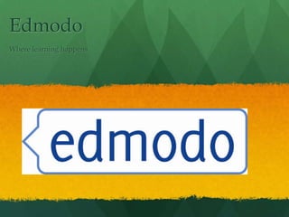Edmodo
Where learning happens
 