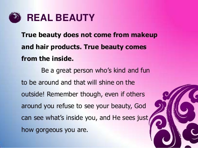 what is the true meaning of beauty essay