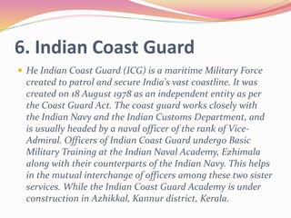 defence servises of india | PPTX