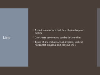 Visual Media Example Horizontal Line Visual Media | PPT