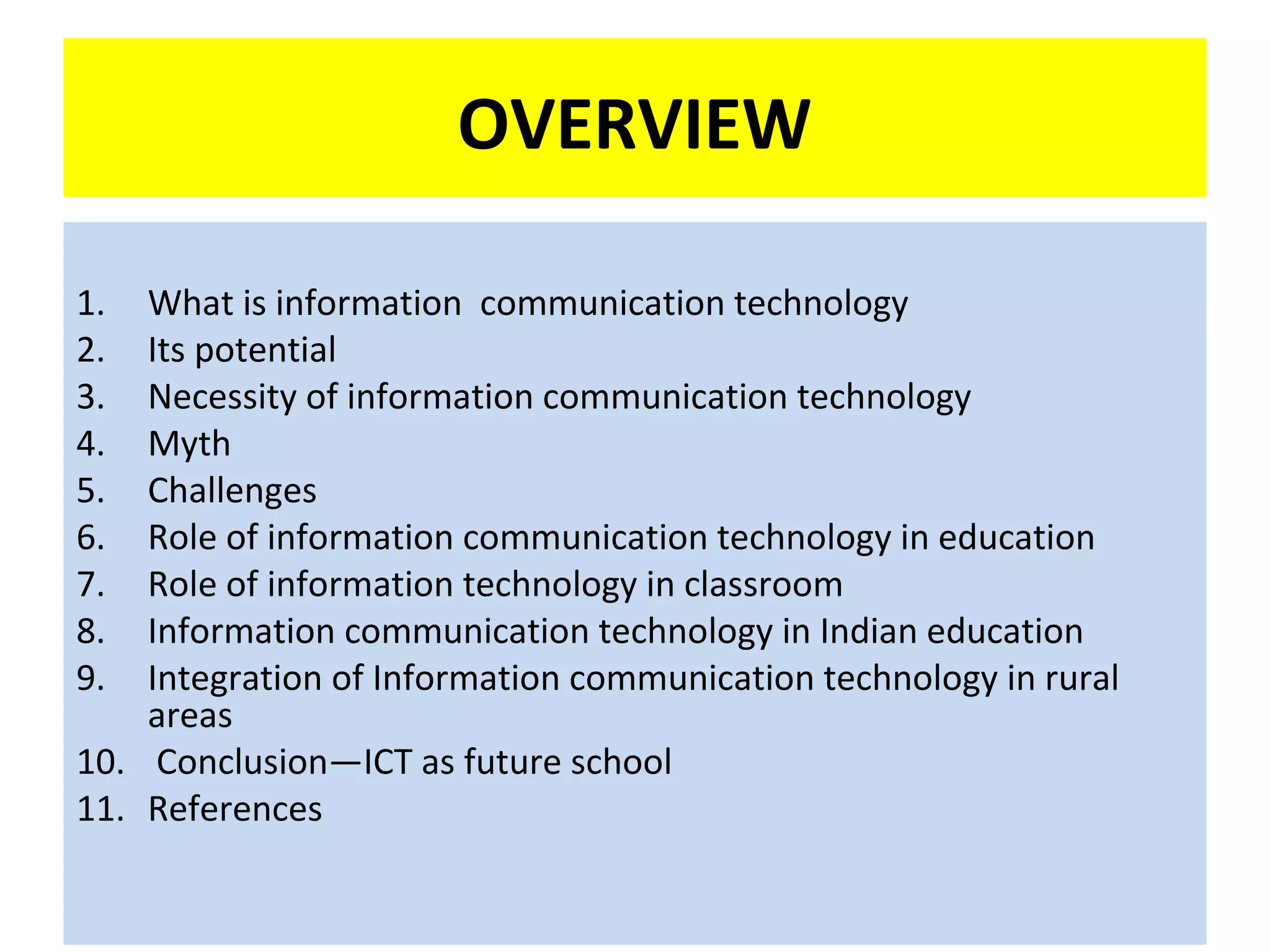role of ict in education its potential and challenges. | PPT