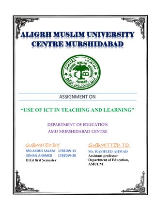 Use of ICT in teaching and learning | PDF
