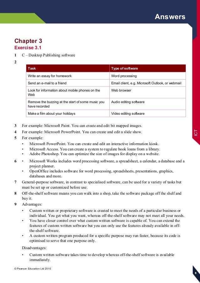 Information And Communication Technology Textbook Answers