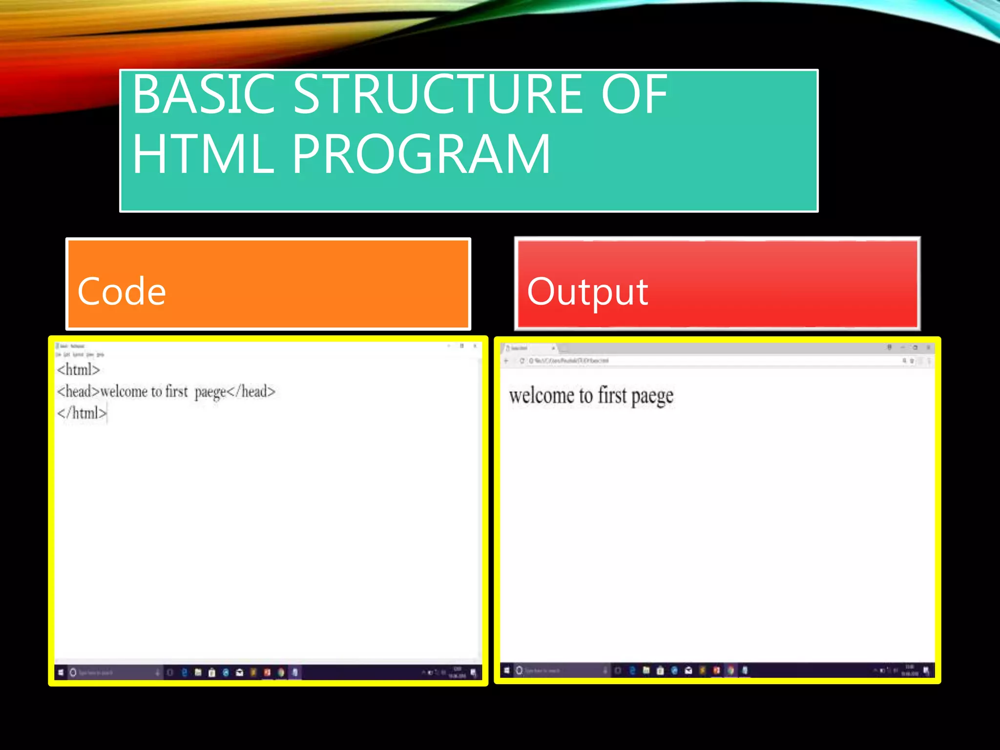 HTML BASIC TAGs | PPT