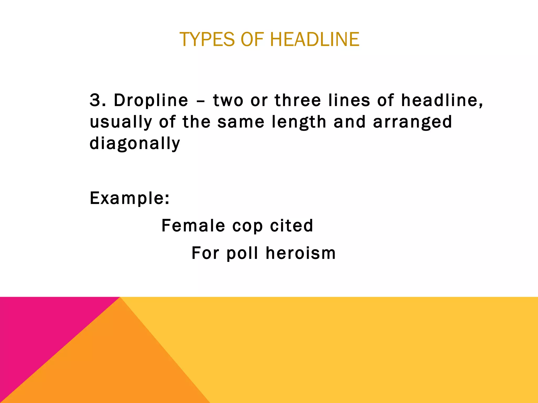 copy reading and headline writing | PPT | Desktop Publishing | Computer ...