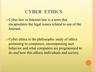 COMPUTER ETHICS | PPTX