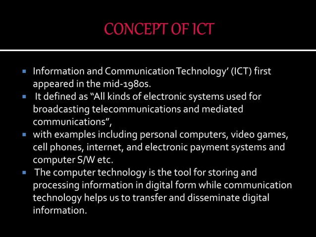 Introduction of ICT | PPTX
