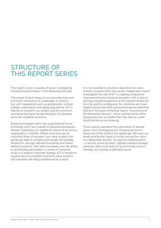 Industry Transformation – Horizon Scan: ICT & the Future of Food 2
Structure of
this Report Series
This report is one in a...