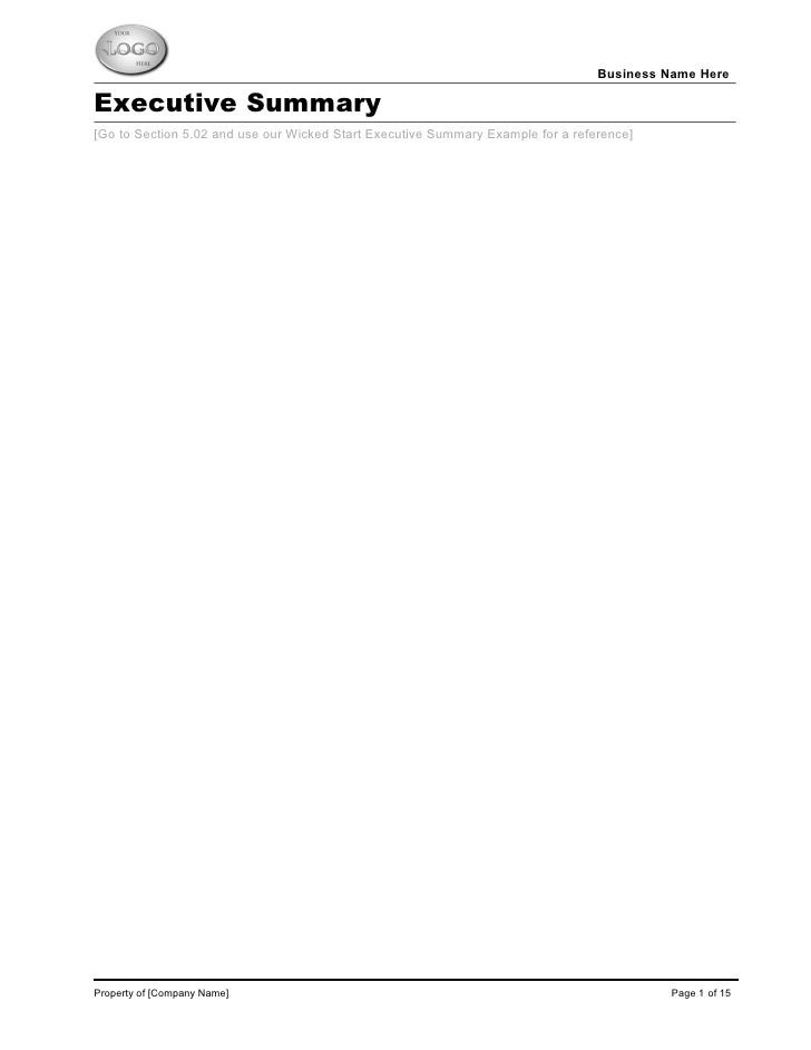 Ict business plan template picture