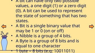 INFORMATION COMMUNICATION TECHNOLOGY BINARY | PPTX