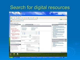 Search for digital resources 