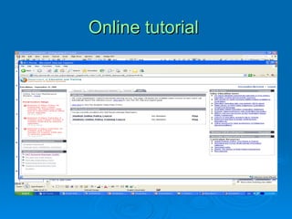 Online tutorial  