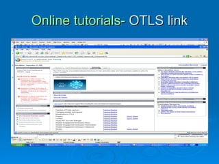 Online tutorials-  OTLS link 
