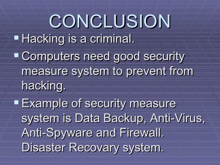 Conclusion of cctv